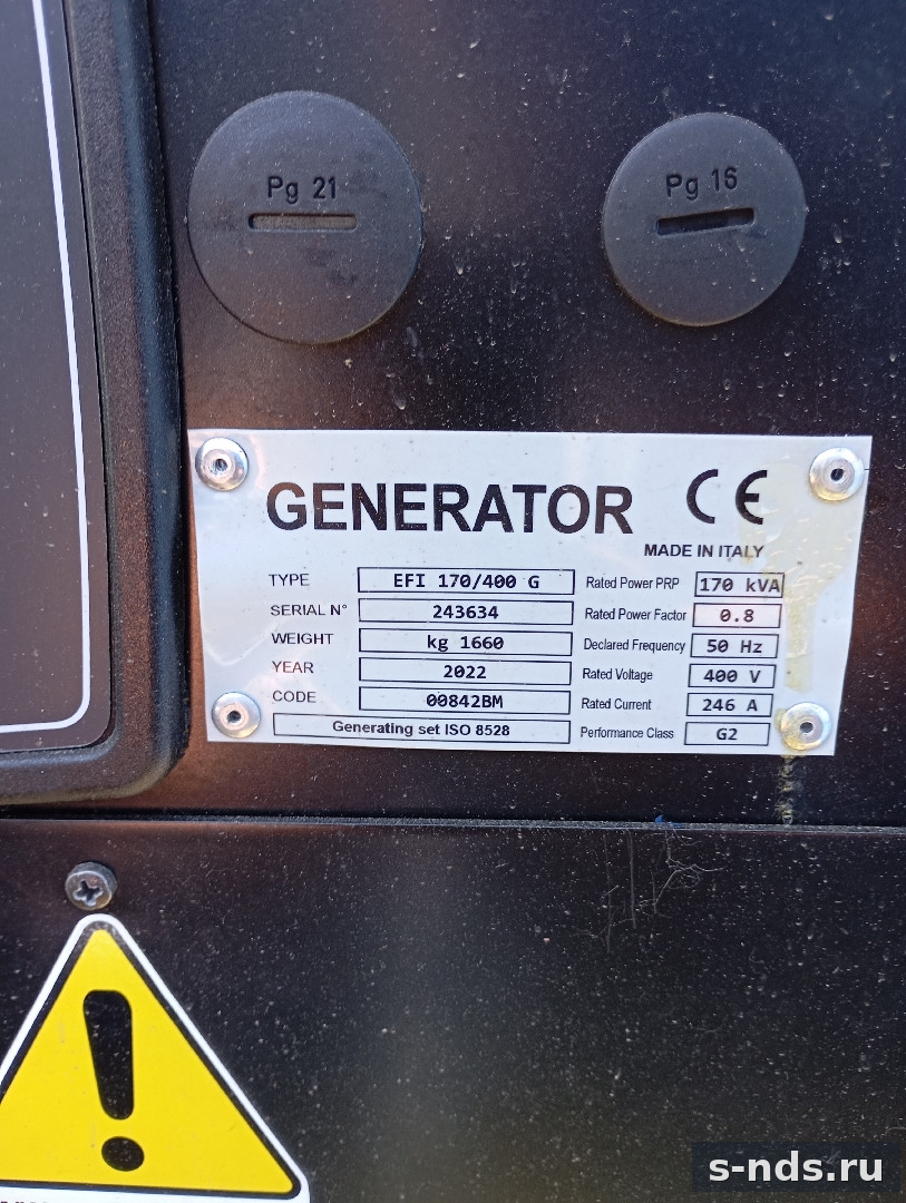 Дизель-генератор Energoprom EFI 170/400 G